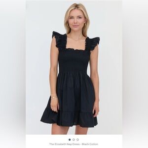 Hill House, The Elizabeth Nap Dress, Black Cotton, Medium